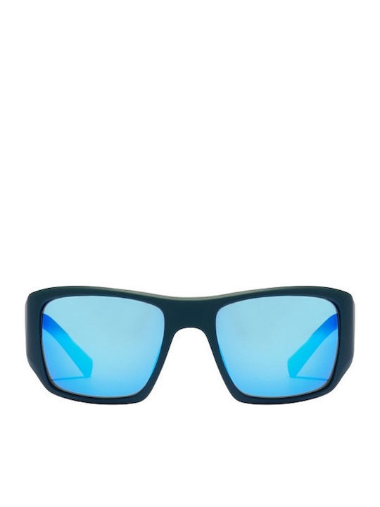 Hawkers 360 Men's Sunglasses with Blue Horn-Rimmed Frame and Blue Mirror Lens 360/H36021GLT0