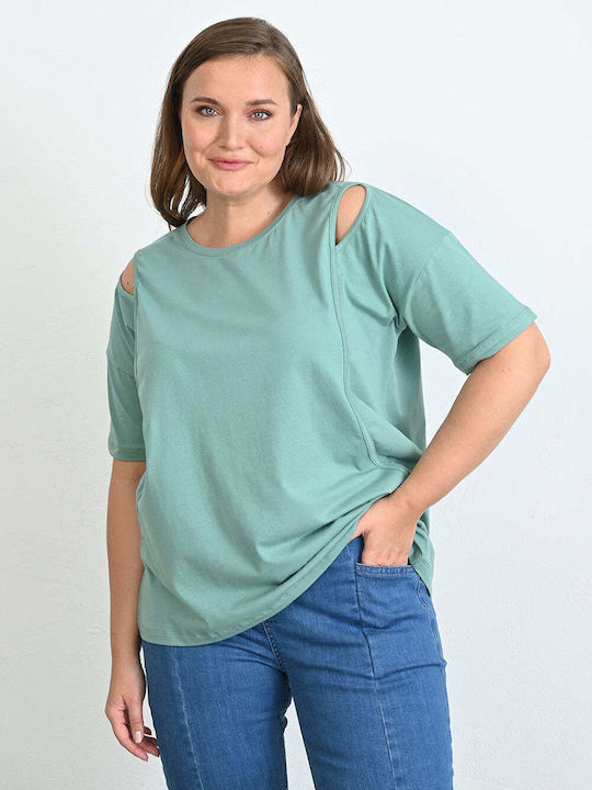 Bubble Chic Women's Blouse Cotton Pastel