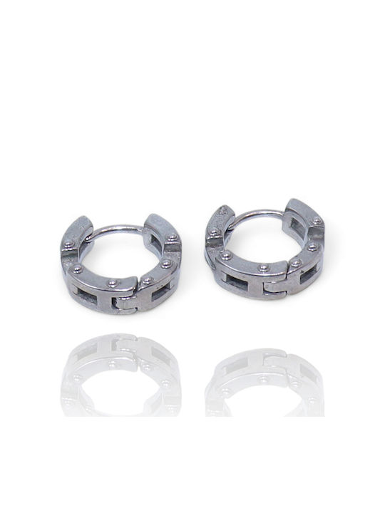 Men's Earrings Hoops made of Steel