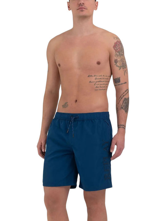 Costume de baie bărbați Pantaloni scurți Albastru cu Modele