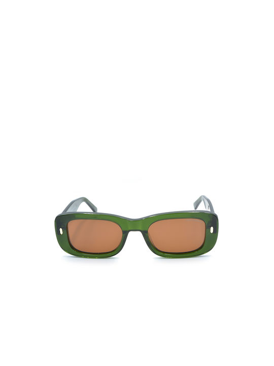 Funky Buddha Sonnenbrillen mit Grün Rahmen und Braun Polarisiert Linse FBS2063/002