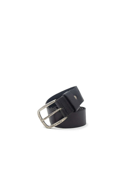 Jack & Jones Men's Leather Belt Black