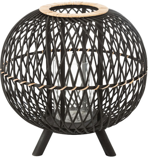 Jolipa Laterne Bamboo Schwarz 43x43x43cm 1Stück