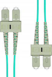 ProXtend FO-AQSCSCOM4D-0015 Оптично Влакно SC-SC 1.5м Тюркоазен