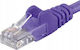 PremiumCord U/UTP Cat.5e (Gigabit) Καλώδιο Δικτύου Ethernet 0.5m Μωβ