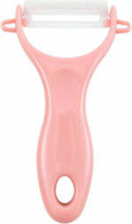 Estia Peeler/Cleaner for Fruits & Vegetables made of Plastic Pink 1pcs