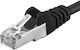 PremiumCord U/UTP Cat.6a (Gigabit) Мрежов Кабел Ethernet 0.25м Черен