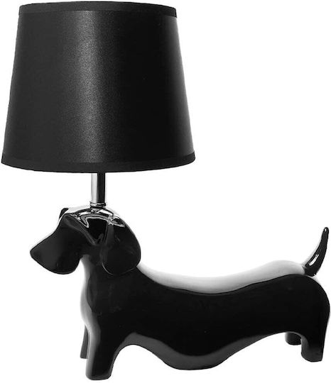 InTheBox Plastic Lampă de masă pentru Soclu E14 cu Abajur Negru și Bază