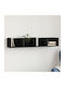 Cabinet Wall Black 99x18x16.5cm