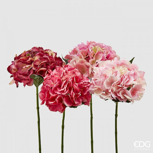 Изкуствен Декоративен Клон Хортензия Pink 45см 1бр EDG