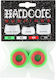 Powell Peralta 85a Hardcore Barrel Skateboard Bushings Σετ 2 Πράσινο Κόκκινο Soneqtchcb85g2000000