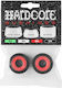 Powell Peralta 93a Hardcore Barrel Skateboard Bushings Σετ 2 Μαύρο Κόκκινο Soneqtchcb93x2000000