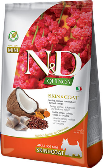 Farmina Quinoa 2.5kg Hrană Uscată pentru Câini de Rase Mici cu Hering