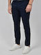Herrenhosen Chinos Schlank Fit Blau
