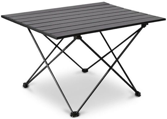 Offlander Table Aluminum for Camping Foldable 68x46x41cm Black