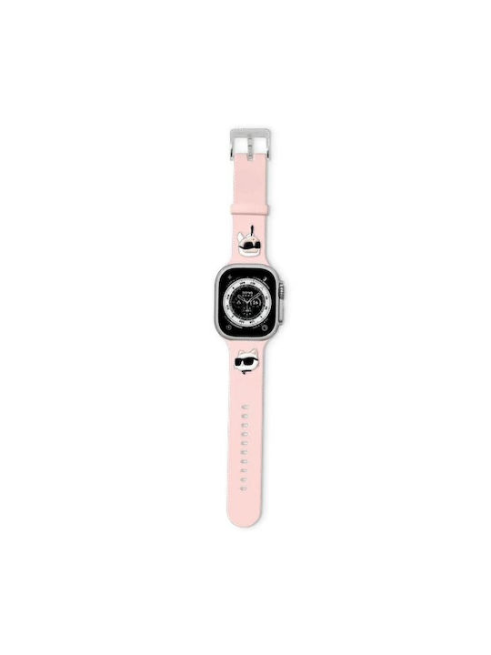 Karl Lagerfeld Armband Silikon Rosa (Apple Watch 42/44/45mm)