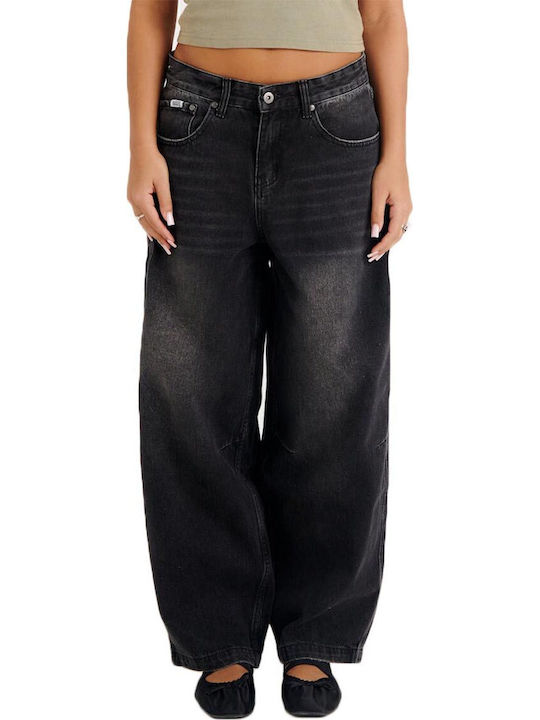 The Ragged Priest Women's Jeans Pants Leg Style Baggy With Rips