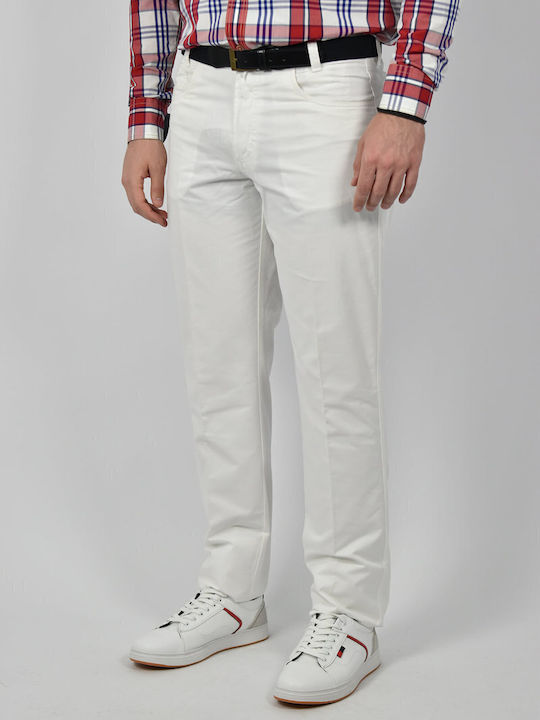 Calamar Pantaloni Chino Alb