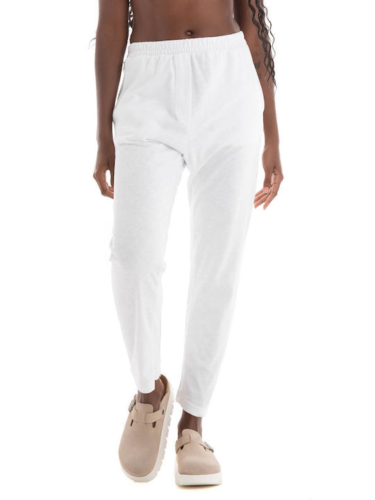 Four Minds Women's Fabric Trousers White