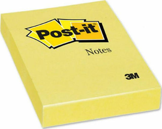 3M Sticky Note Pads in Cube 90 Sheets Yellow 4.8x7.3cm Super