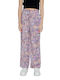 Only Women's Fabric Trousers Purple