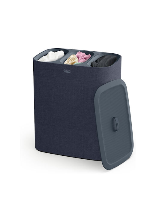 Joseph Joseph Laundry Basket Plastic 90L with Cap 71x59.1x39.5cm Black