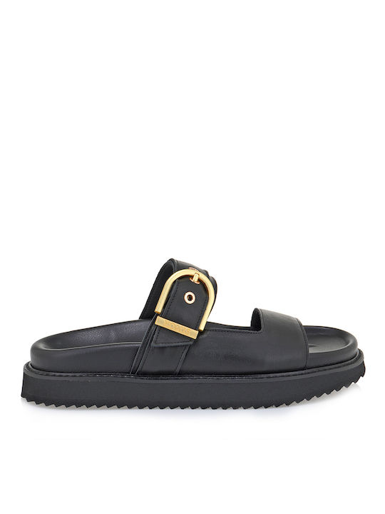 Komis & Komis Women's Flat Sandals in Black Color