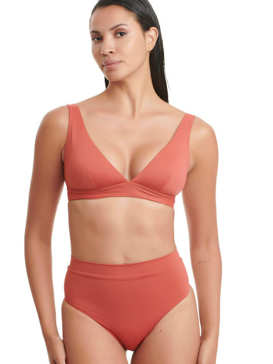 Set Bikini Τριγωνάκι Ψηλόμεσο Bronze