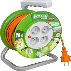 Volteo Extension Cord Reel 4 Sockets with 30m Cable Volteo Extension Cord Reel 4 Sockets with 30m Cable