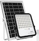 Vito Rezistent la apă Solar Proiector LED 250W Alb Rece 6000K cu Telecomandă IP65
