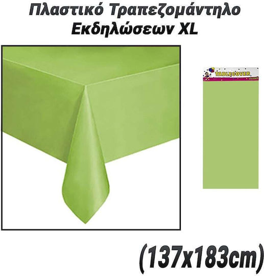 Τραπεζομάντηλο για Party Πλαστικό 183x137cm Πράσινο 0424.154