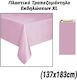 Party-Tischdecke Kunststoff 183x137cm Rosa 0424.155