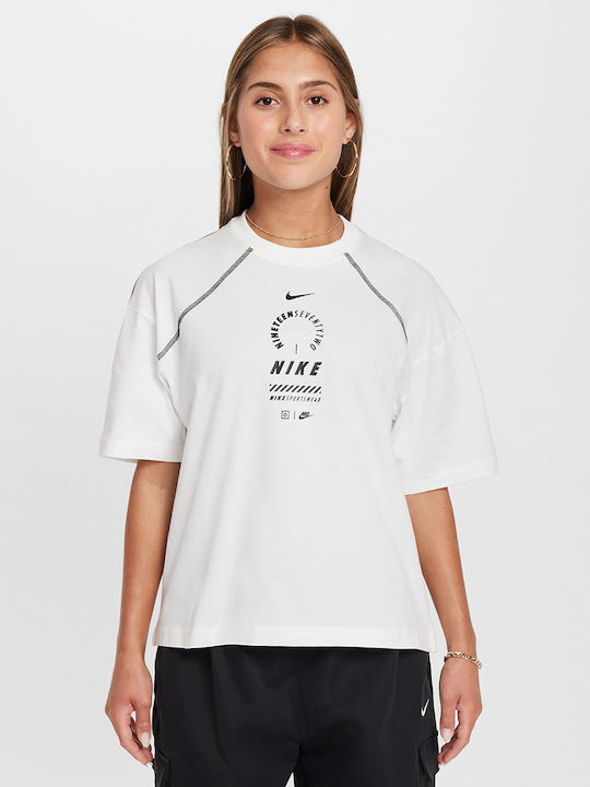 Kids' T-shirt White Sportswear Essentials