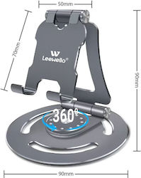Leewello Lw-173 Βάση Γραφείου για Κινητό σε Γκρ...