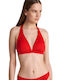 Blu4u Padded Triangle Bikini Top RED