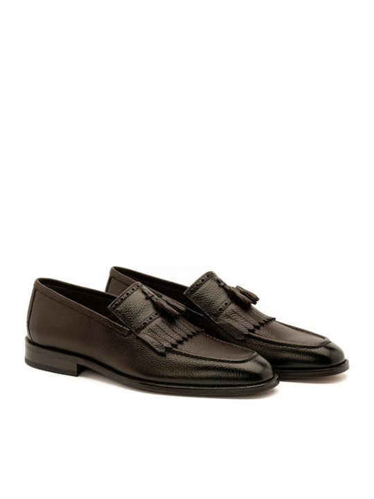 Leder Herren Mokassins in Braun Farbe
