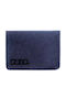 Small Men's Wallet Cards with RFID Blue