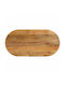 vidaXL Oval Table Surface made of Solid Wood Brown 120x60x3.8cm 370160 1pcs