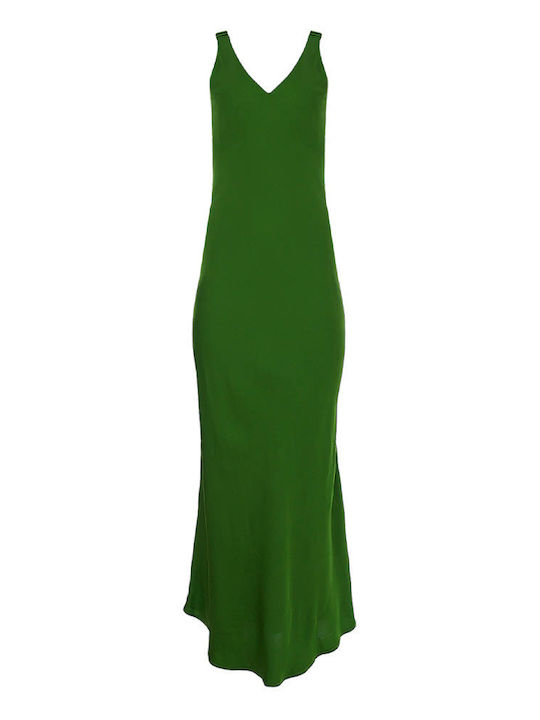 C. Manolo Dress with Slit Green