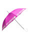 Guy Laroche Windproof Automatic Umbrella with Walking Stick Fuchsia