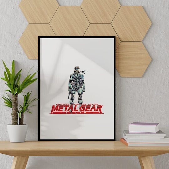 Wand Poster Metallische Schwarze Rahmen 20x30 cm