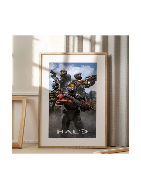 Walls Halo Infinite Characters Frame Wooden natural frame 15x20cm