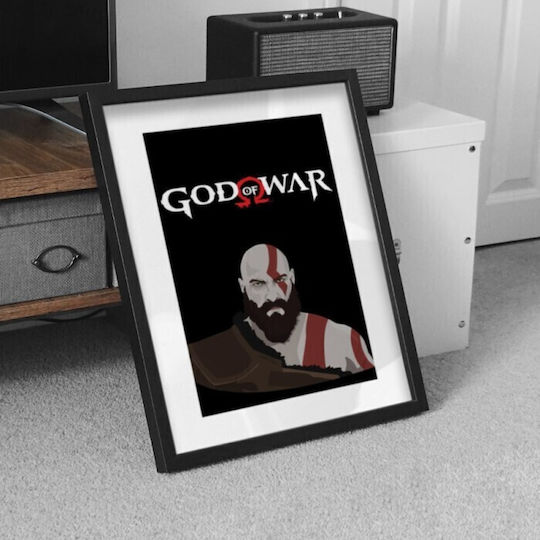 Walls God Of War 2 Frame Wooden natural frame 30x40cm