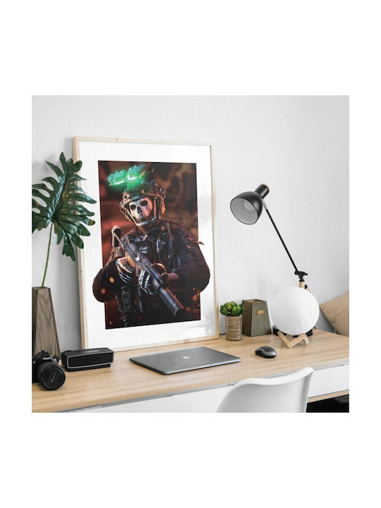 Walls Simon "ghost" Riley Рамка Дърво Черна рамка 15x20см