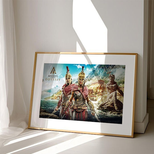Walls Assassin's Creed Odyssey Frame Wooden black frame 60x90cm