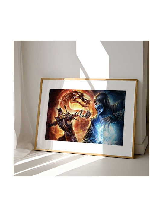 Walls Mortal Kombat Battle Frame Wooden natural frame 20x15cm