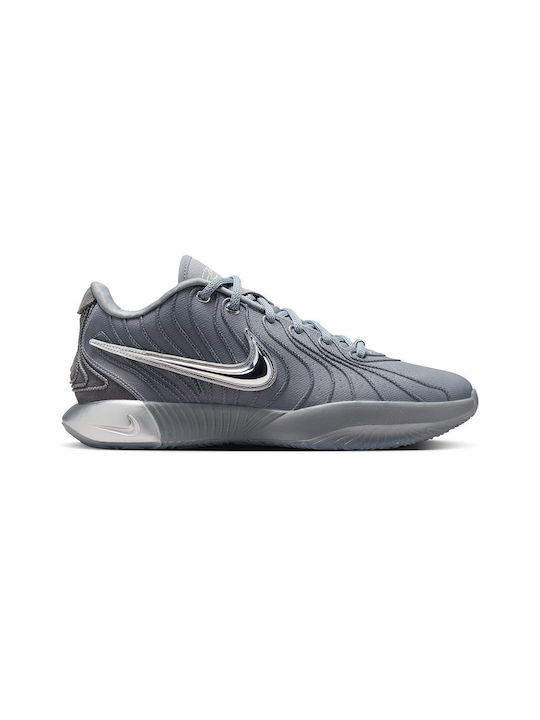 Nike LeBron XXI Low Basketball Shoes Cool Grey / Metallic Silver / Iron Grey