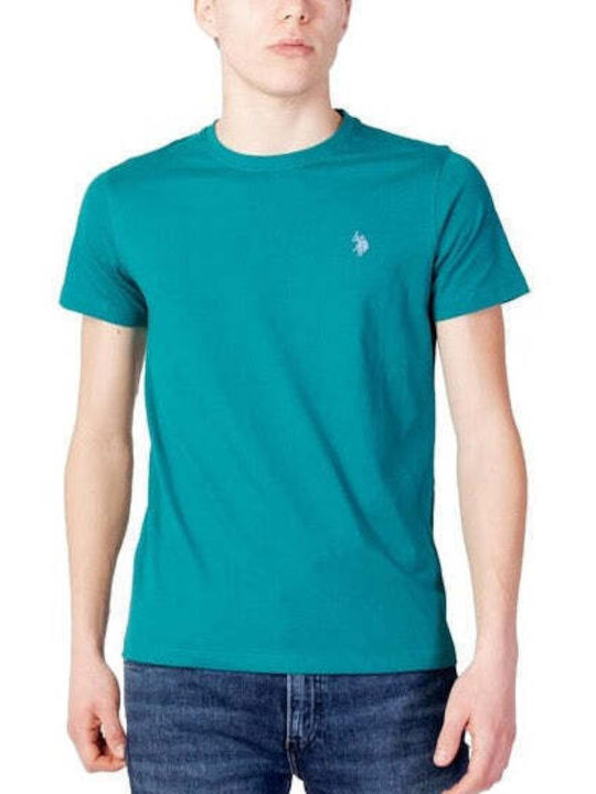 U.S. Polo Assn. T-shirt Bărbătesc cu Mânecă Scurtă Verde