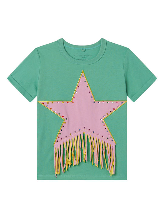 Stella McCartney Kinder-T-Shirt Grün