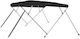vidaXL Tenta Barca Aluminiu M243xL250xH131cm Negru Culoare